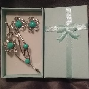 Vintage Brooch & Earrings